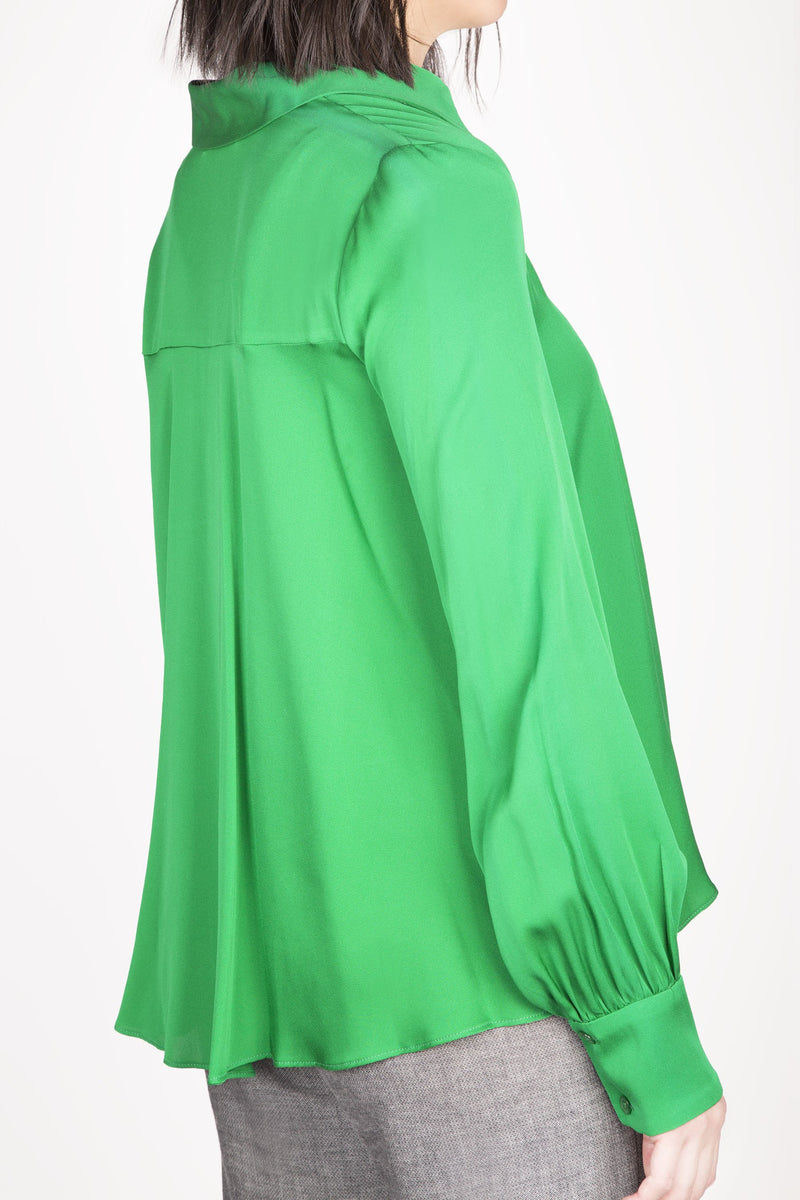 Silk high hot sale low blouse