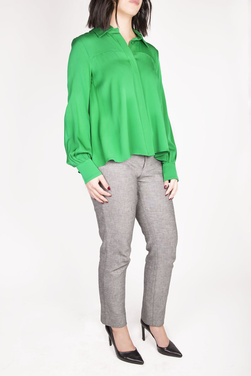 Milly Penelope Silk High Low Blouse dev dresst