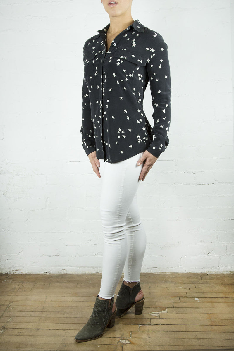 Equipment Slim Signature Blouse