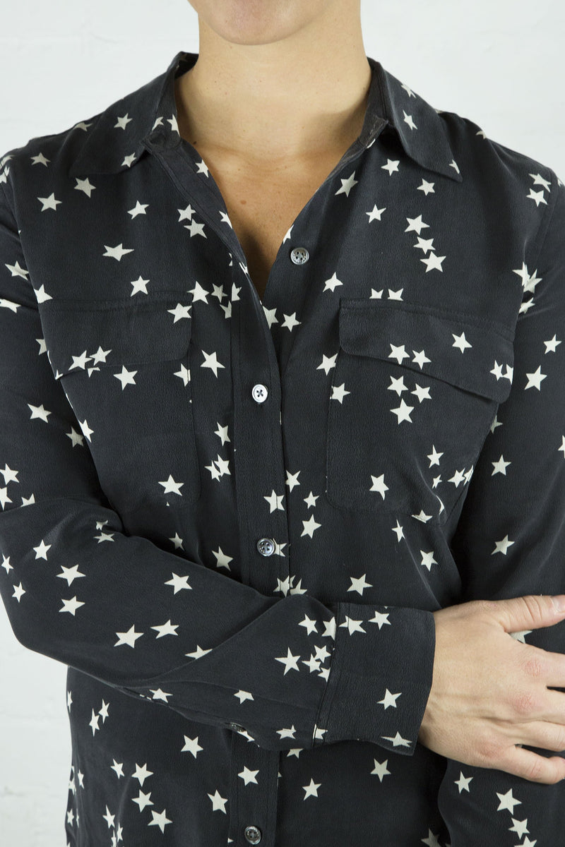 Equipment Slim Signature Blouse