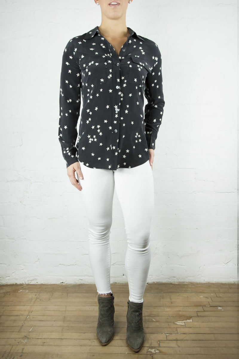 Equipment Slim Signature Blouse