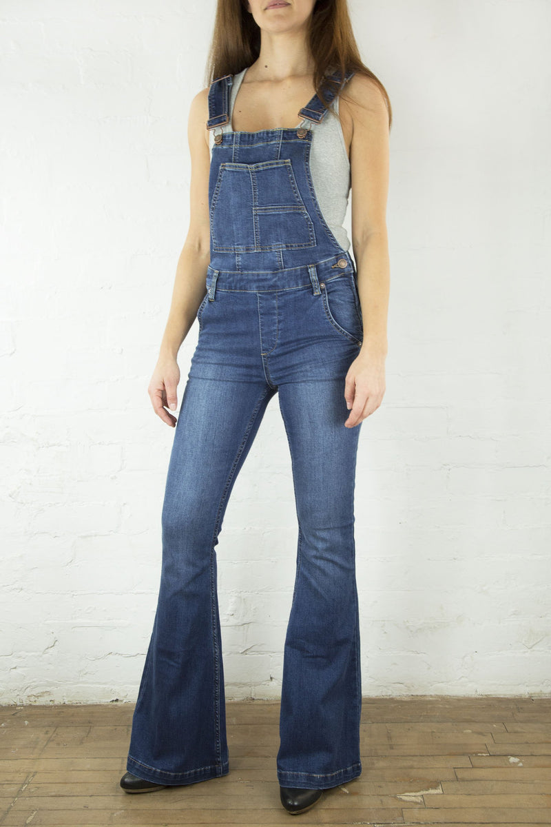 Free People Carly Flare Overalls – dev dresst